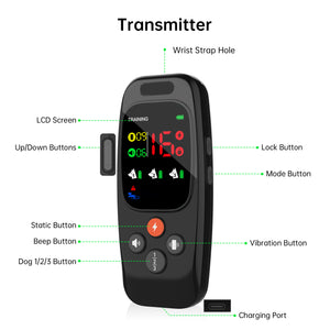 Dog Training Collar T800 2-in-1