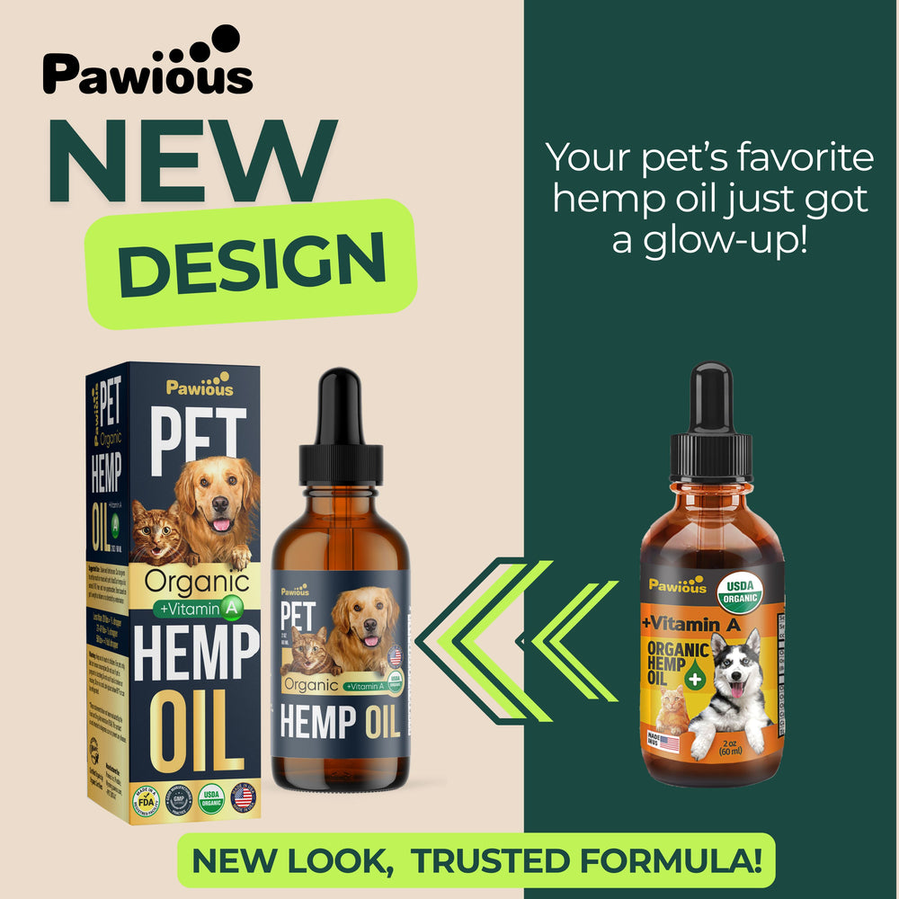 Hemp Oil for Dogs and Cats - Large 2oz Bottle