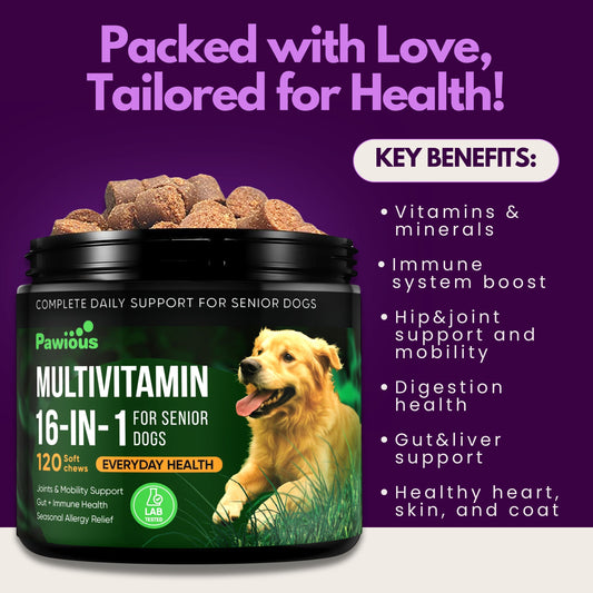 Dog Multivitamin Chewable with Glucosamine 16 in 1