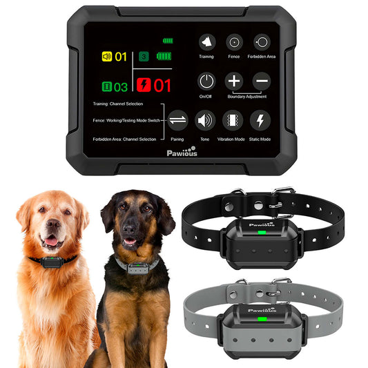 Wireless Dog Fence & Forbidden Area F900Plus - High Precision, Set for 2 Dogs, Secure Up to 1 Acre, Perfect for Homeowners