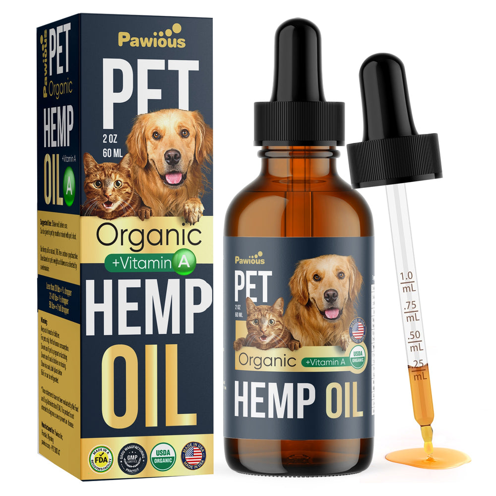 Hemp Oil for Dogs and Cats - Large 2oz Bottle