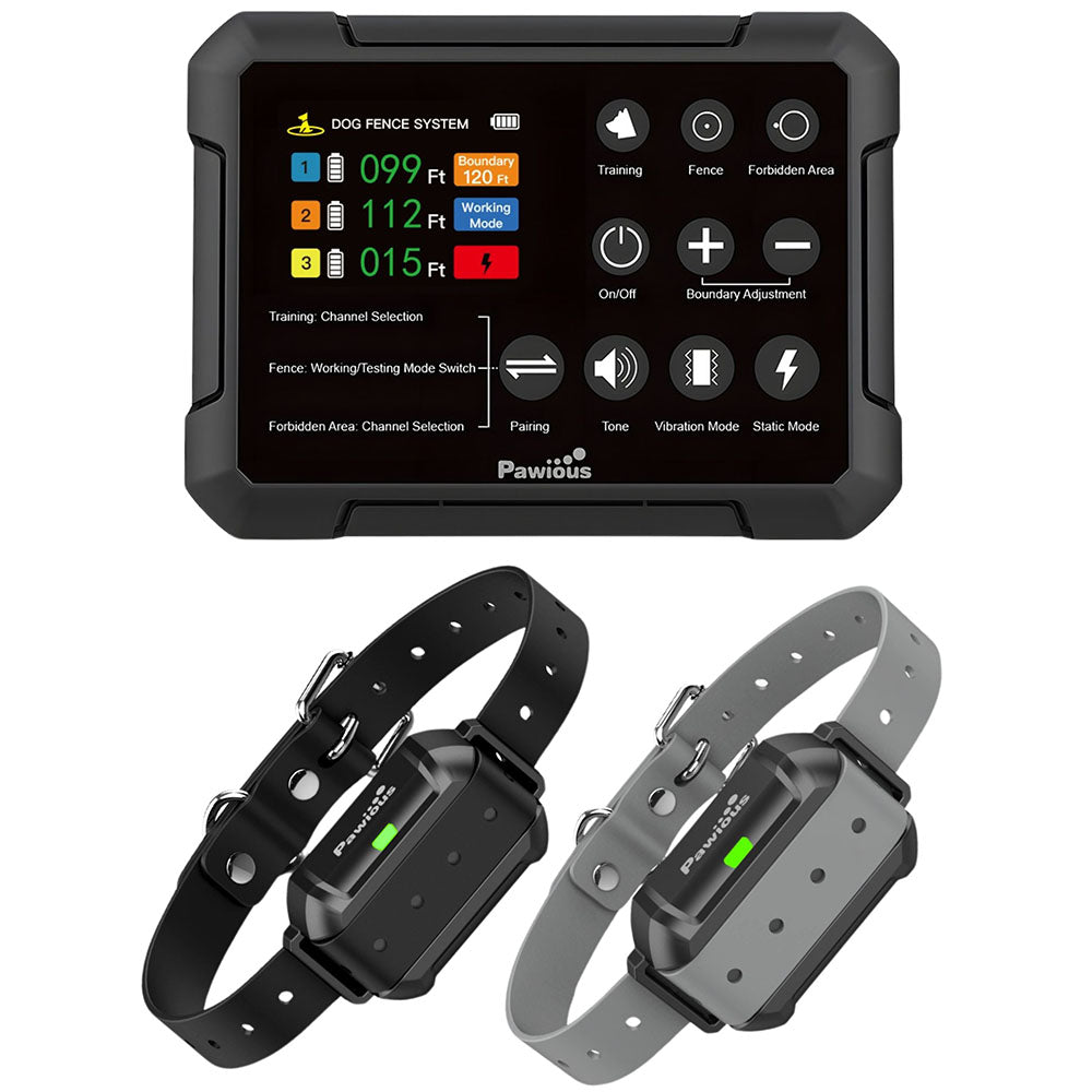 Wireless Dog Fence & Forbidden Area N5-F900Plus - High Precision, Set for 2 Dogs, Secure Up to 5 Acres, Perfect for Homeowners