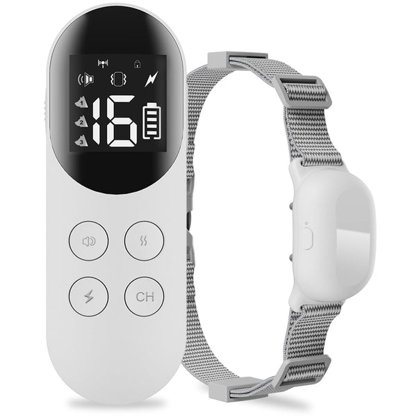 Dog Training ECollar with Remote T200 White (Waterproof) Pawious