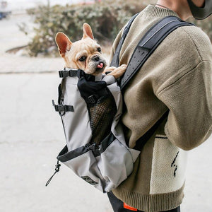 Double Shoulder Portable Pet Dog Carrier Backpack - Travel In Style With Your Furry Friend! by Dog Hugs Cat