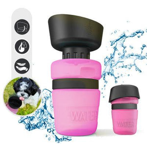 Pet Oasis: Foldable Dog Travel Water Bottle And Dispenser by Dog Hugs Cat