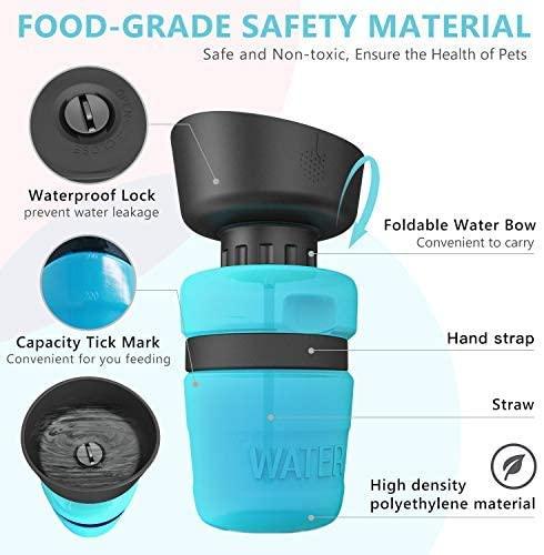 Pet Oasis: Foldable Dog Travel Water Bottle And Dispenser by Dog Hugs Cat