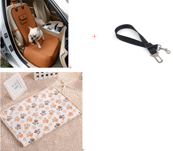 Retro Pet Travel Buddy: Versatile Car Mat & Seat Cushion by Dog Hugs Cat