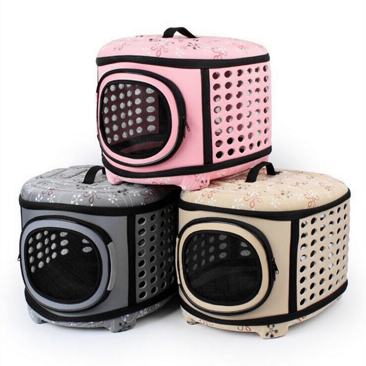 Foldable Pet Dog Cat Puppy Handbag Carrier Cage by Furr Baby Gifts