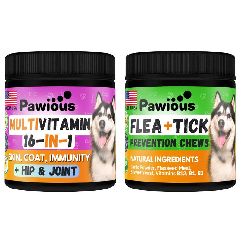 Flea & Tick Prevention + Multivitamin 16-in-1 Combo