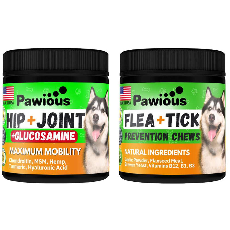 Hip and Joint Support + Flea and Tick Prevention Combo