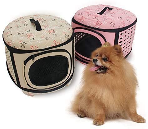 Foldable Pet Dog Cat Puppy Handbag Carrier Cage by Furr Baby Gifts