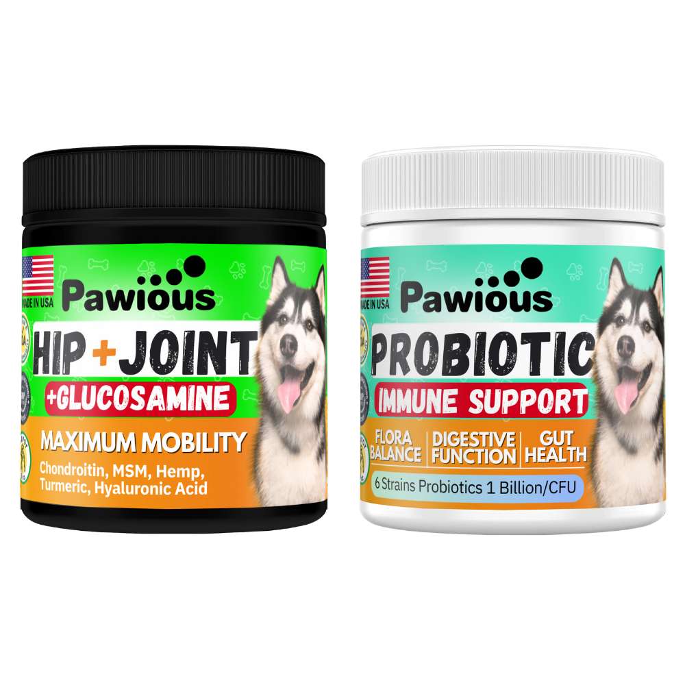 Hip and Joint Support + Dog Probiotics Combo