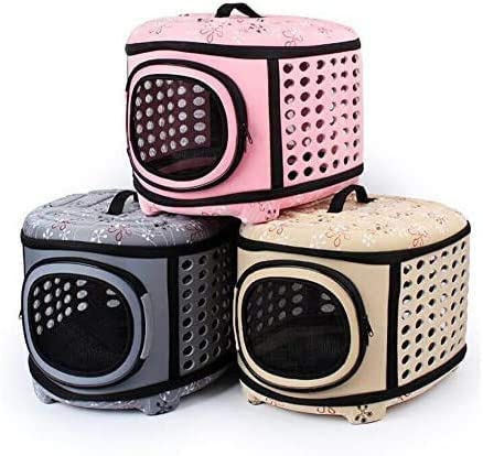 Foldable Pet Dog Cat Puppy Handbag Carrier Cage by Furr Baby Gifts