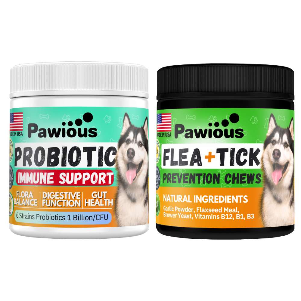 Flea and Tick prevention + Probiotic Combo