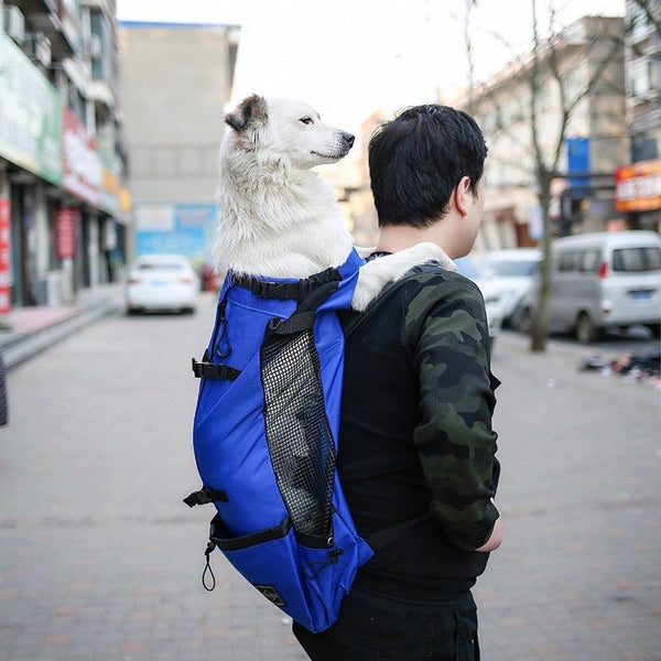 Double Shoulder Portable Pet Dog Carrier Backpack - Travel In Style With Your Furry Friend! by Dog Hugs Cat