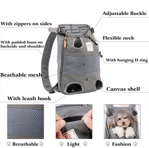 Cat Dog Carrier Front Backpack by Furr Baby Gifts