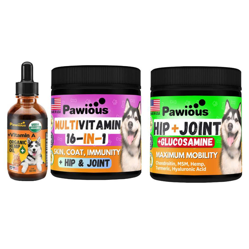 Hemp Oil + Multivitamin + Hip and Joint Support Super Combo