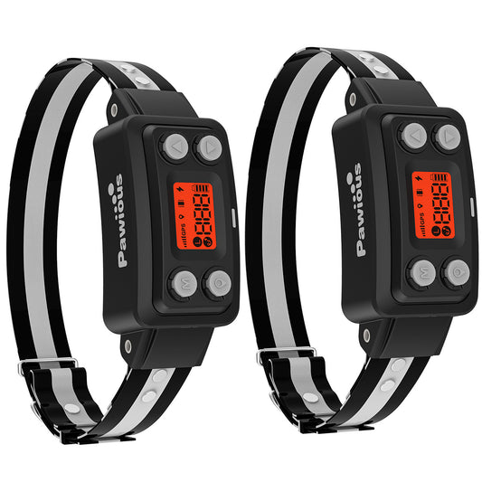 GPS Dog Fence XSentry, 3d Gen with GPS Signal Boost Chip and AI Scene Recognition - 2 Dog Set