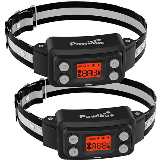 GPS Dog Fence XSentry, 3d Gen with GPS Signal Boost Chip and AI Scene Recognition - 2 Dog Set