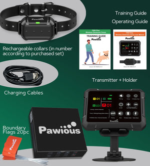 Wireless Dog Fence & Forbidden Area N5-F900Plus - High Precision, Secure Up to 5 Acres, Circular Boundary