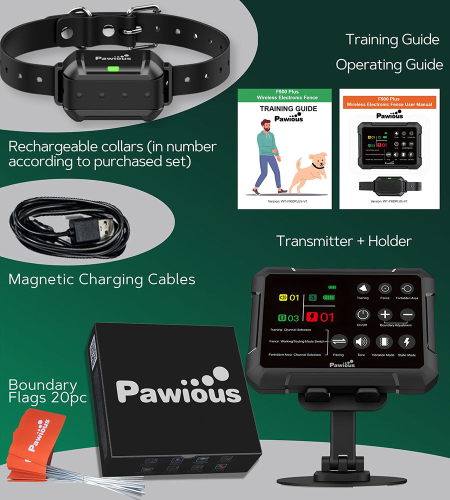 Wireless Dog Fence & Forbidden Area N5-F900Plus - High Precision, Secure Up to 5 Acres, Perfect for Homeowners