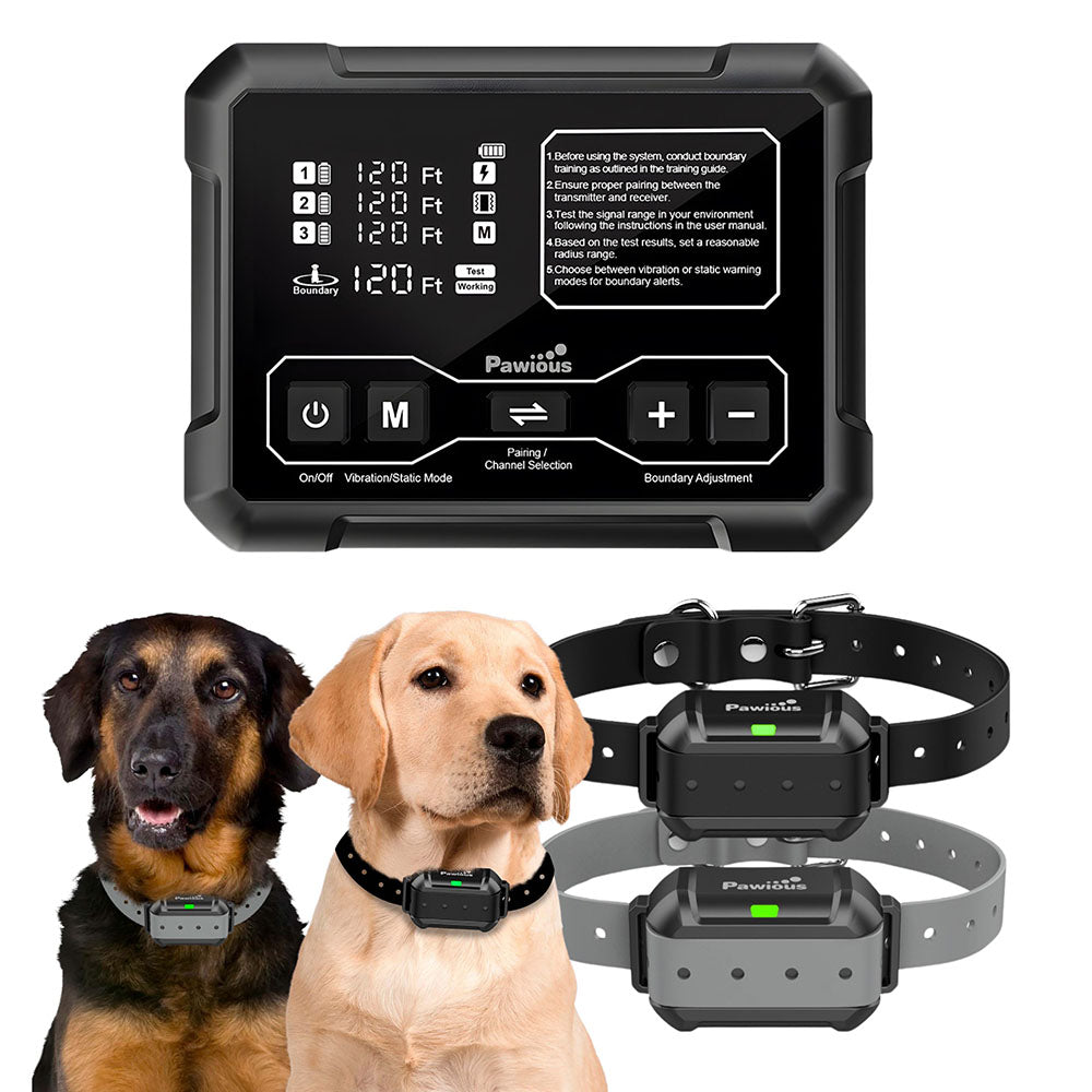 Cerca inalámbrica para perros F900: alta precisión, controla hasta 3 perros, protege hasta 1 acre, perfecta para propietarios de viviendas