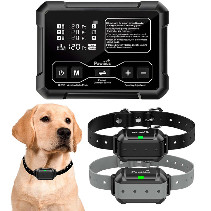 Wireless Dog Fence F900 - High Precision, Set for 2 Dogs, Secure Up to 1 Acre, Perfect for Homeowners