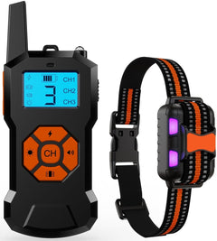 Dog Training Collar T503 - Rechargeable, Waterproof IPX7, 1500 ft (500 Yards) Range - Pawious