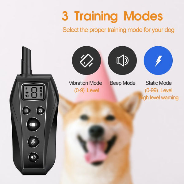 Dog Training Collar T700 - Waterproof, Long Lasting Rechargeable Battery, 650ft Range - Pawious