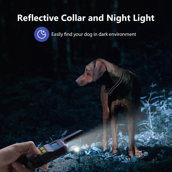 Dog Training Collar T720 for Hunting - 3300ft Range, IPX68 Waterproof, LED Mode, 2 Dog Set - Pawious