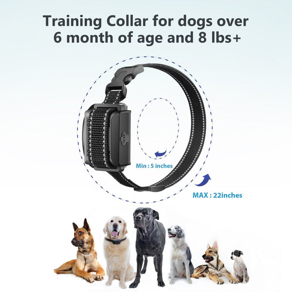 Dog Training Collar T720 for Hunting - 3300ft Range, IPX68 Waterproof, LED Mode - Pawious