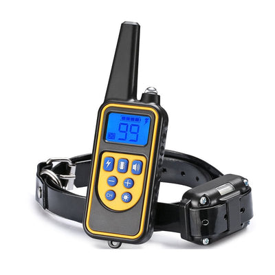Dog Training Collar T776 - Rechargeable, Long Range 2700ft, LED Light Mode - Pawious