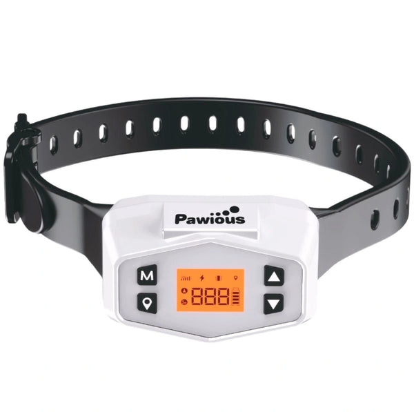 GPS Dog Fence F800 Black - Radius 33-1000 Yards, Rechargeable, Mid to Large Dogs, Outdoor Use Only - Pawious