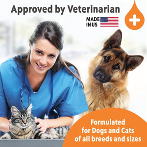 Hemp Oil for Dogs and Cats - USDA Organic, Large 2oz Bottle, Made in USA - Omega 3, 6 and 9, Vitamins A and E - Hip and Joint Support - Pawious