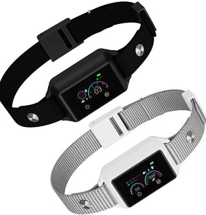 Smart Dog Bark Collar B800, 2 pack - Rechargeable, Waterproof IPX68, Small to Large Dogs, Adjustable 5-22in, Color Display - Pawious