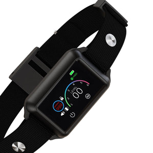 Smart Dog Bark Collar B800 Black - Rechargeable, Waterproof IPX68, Small to Large Dogs, Adjustable 5-22in, Color Display